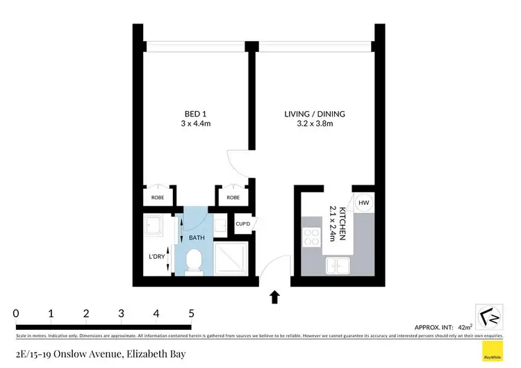 Floorplan of Homely apartment listing, 2E/15-19 Onslow Avenue, Elizabeth Bay NSW 2011