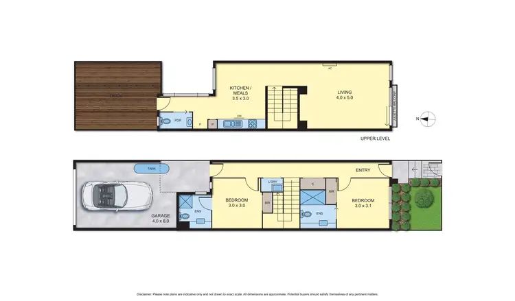 Floorplan of Homely townhouse listing, 18 Camera Walk, Coburg North VIC 3058
