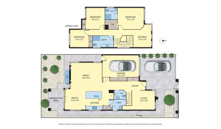 Floorplan of Homely townhouse listing, 1 Olive Grove, Pascoe Vale VIC 3044