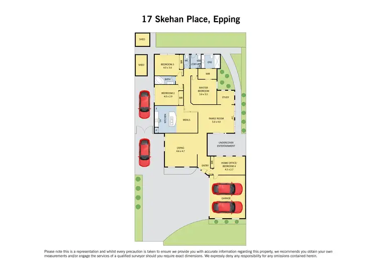 Floorplan of Homely house listing, 17 Skehan Place, Epping VIC 3076
