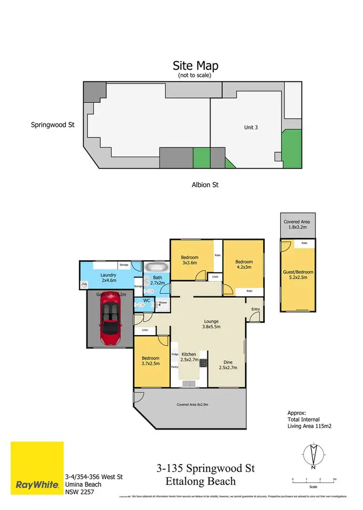 Floorplan of Homely villa listing, 3/135 Springwood Street, Ettalong Beach NSW 2257