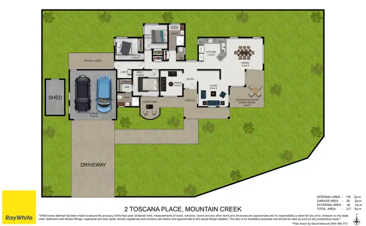 Floorplan of Homely house listing, 2 Toscana Place, Mountain Creek QLD 4557