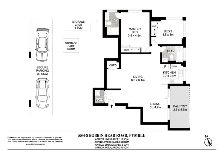Floorplan of Homely apartment listing, 55/4-8 Bobbin Head Road, Pymble NSW 2073