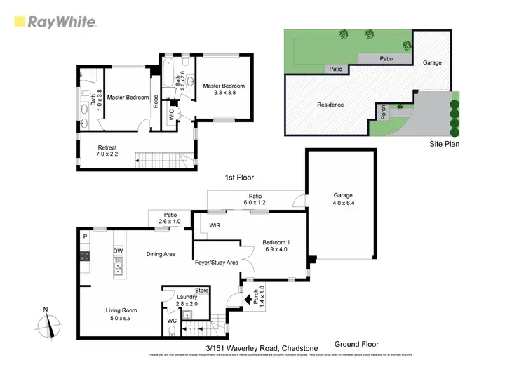 Floorplan of Homely townhouse listing, 3/151 Waverley Road, Chadstone VIC 3148