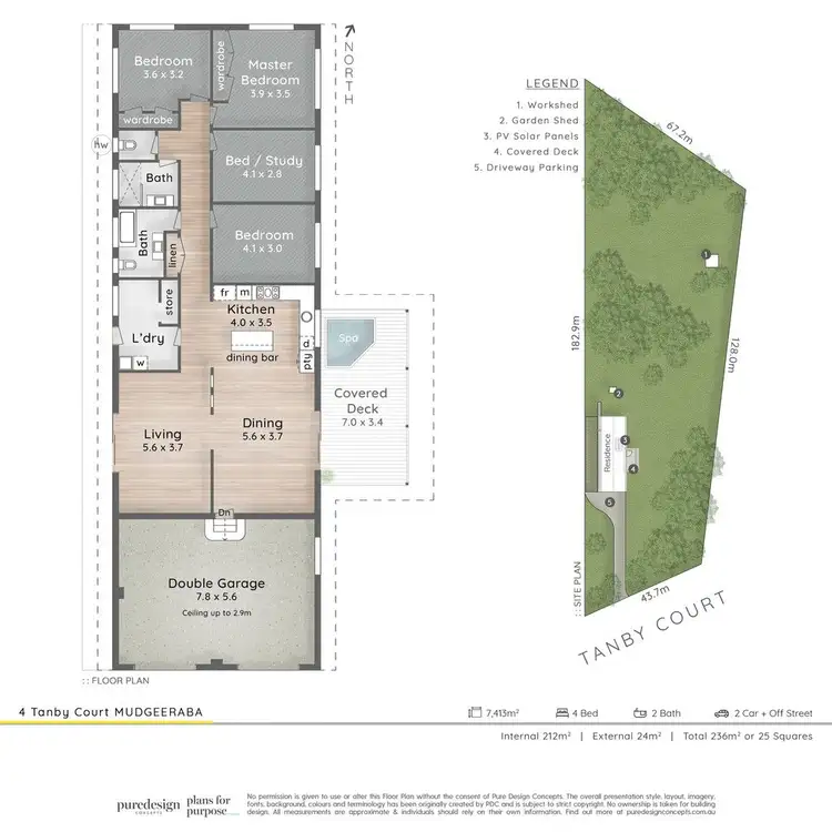 Floorplan of Homely house listing, 4 Tanby Court, Mudgeeraba QLD 4213