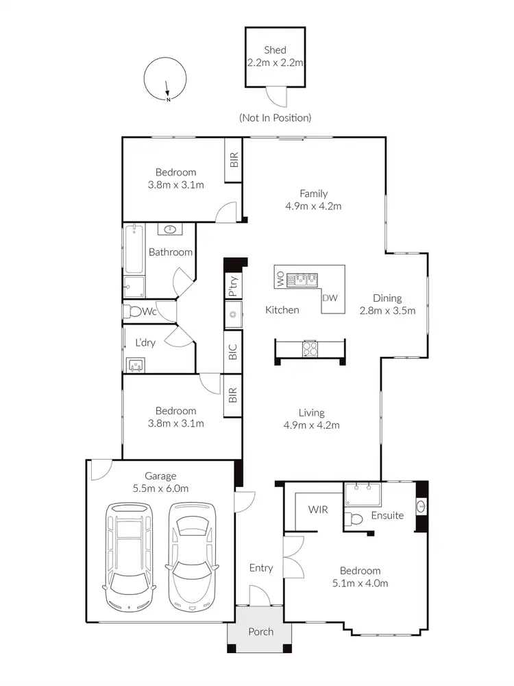 Floorplan of Homely house listing, 17 Melissa Drive, Lara VIC 3212