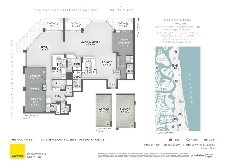 Floorplan of Homely apartment listing, 34&38/63 Cavill Avenue, Surfers Paradise QLD 4217