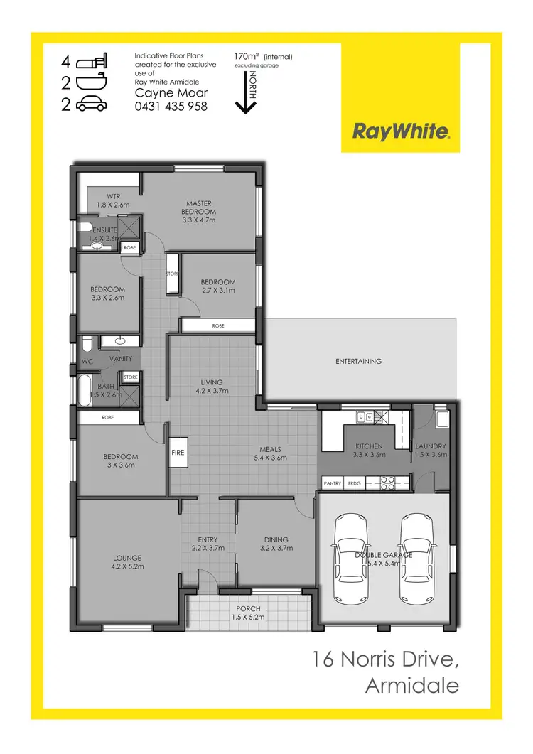 Floorplan of Homely house listing, 16 Norris Drive, Armidale NSW 2350