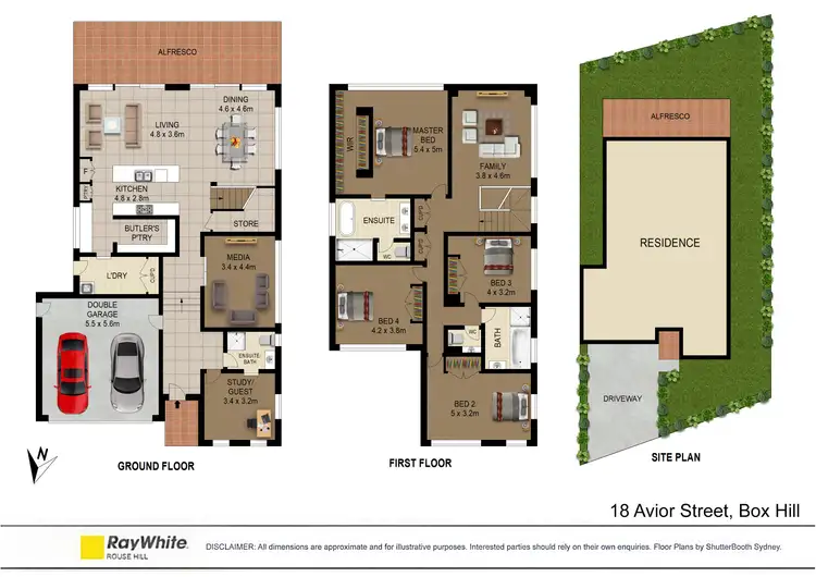 Floorplan of Homely house listing, 18 Avior Street, Box Hill NSW 2765