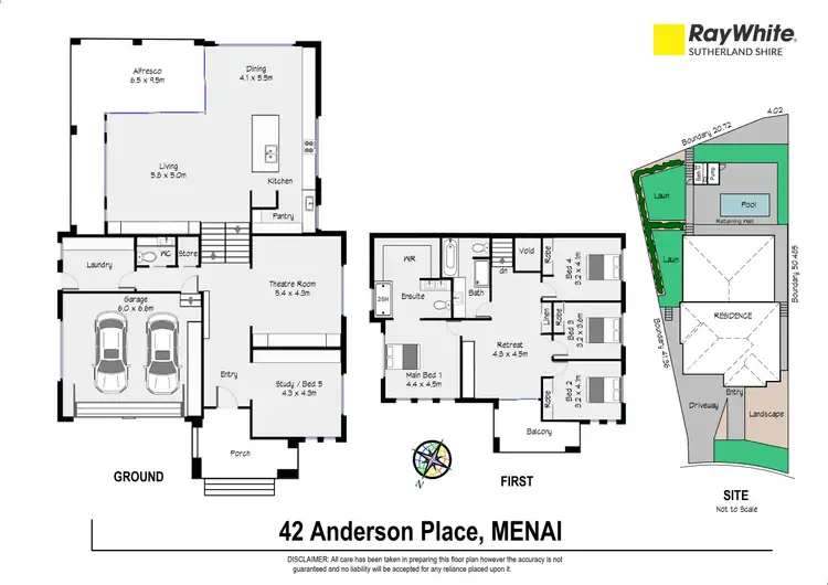 Floorplan of Homely house listing, 42 Anderson Place, Menai NSW 2234