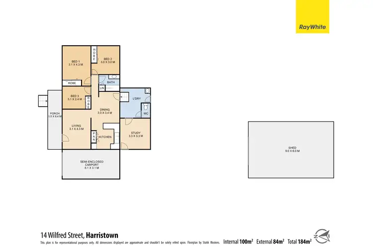 Floorplan of Homely house listing, 14 Wilfred Street, Harristown QLD 4350