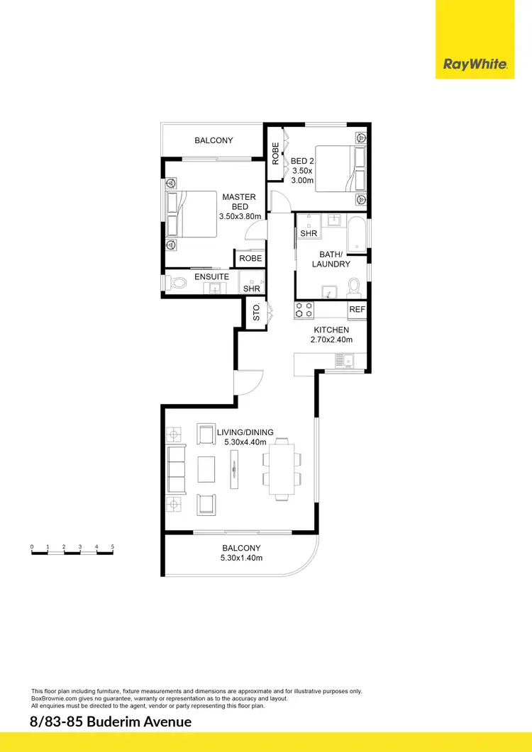 Floorplan of Homely unit listing, 8/83-85 Buderim Avenue, Mooloolaba QLD 4557