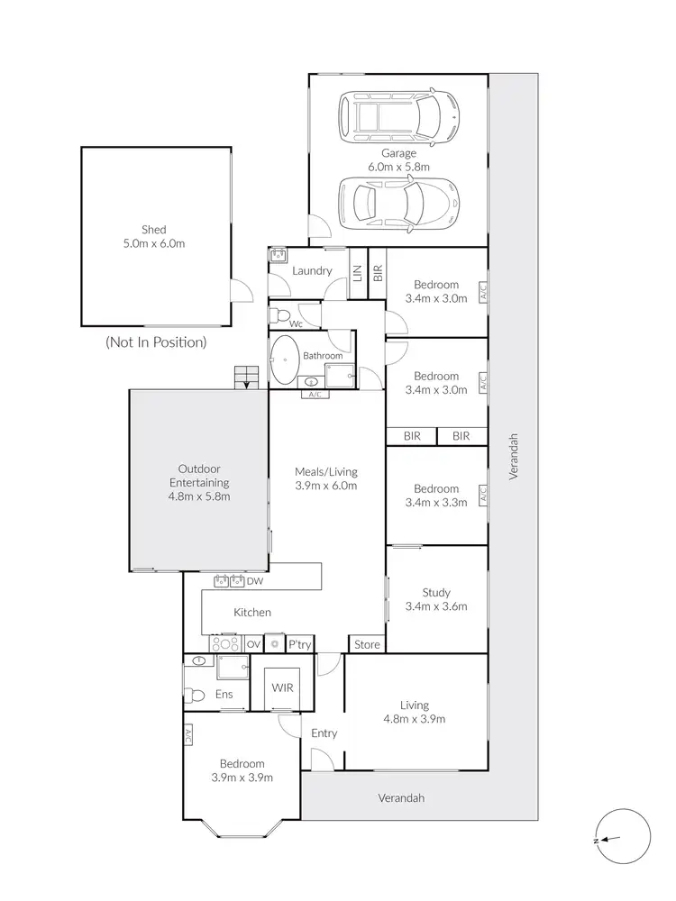 Floorplan of Homely house listing, 15 Michelle Court, Lara VIC 3212