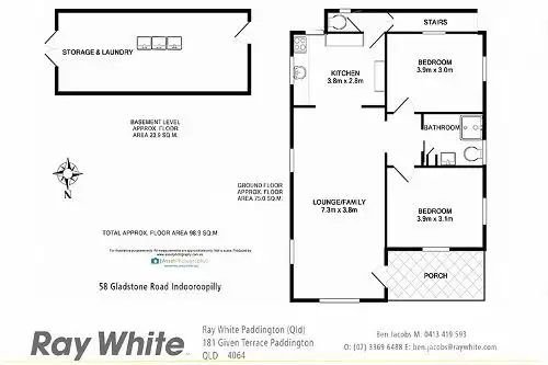 Floorplan of Homely house listing, 58 Gladstone Street, Indooroopilly QLD 4068