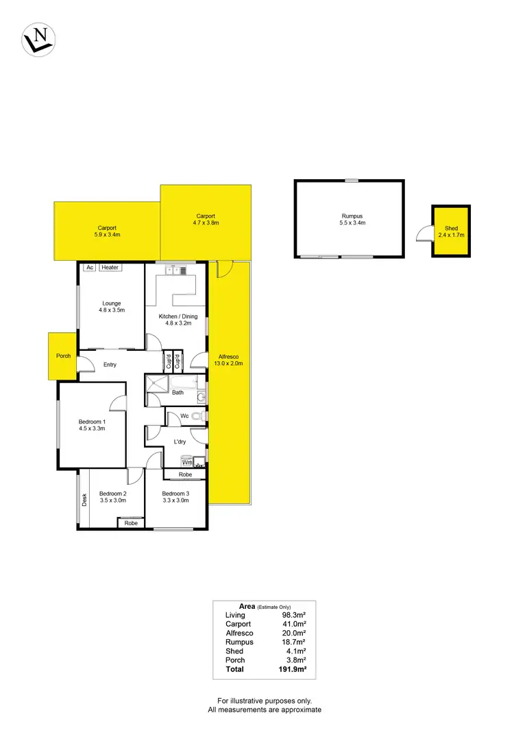 Floorplan of Homely house listing, 130 Winston Avenue, Melrose Park SA 5039