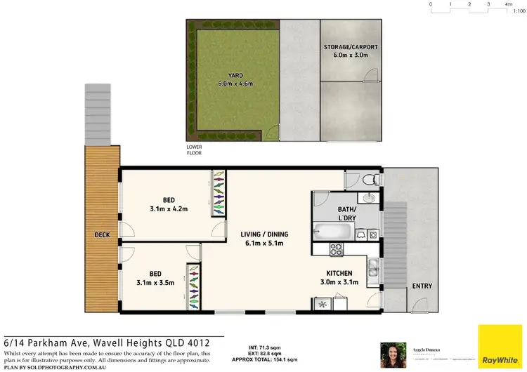 Floorplan of Homely house listing, 6/14 Parkham Avenue, Wavell Heights QLD 4012