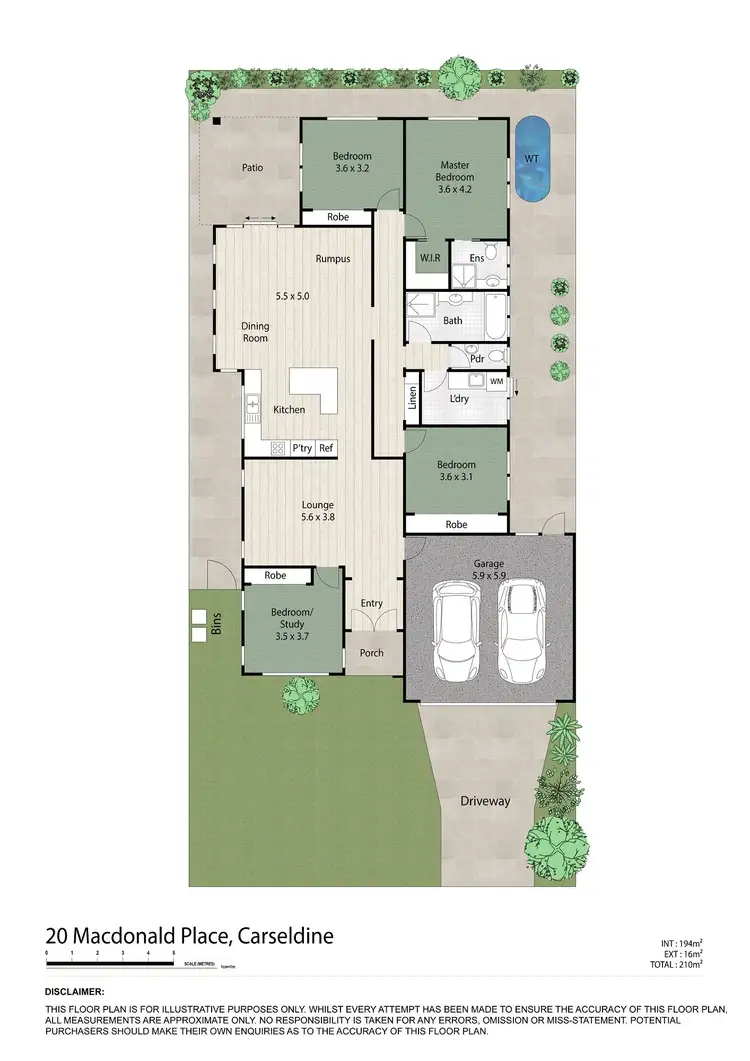 Floorplan of Homely house listing, 20 Macdonald Place, Carseldine QLD 4034
