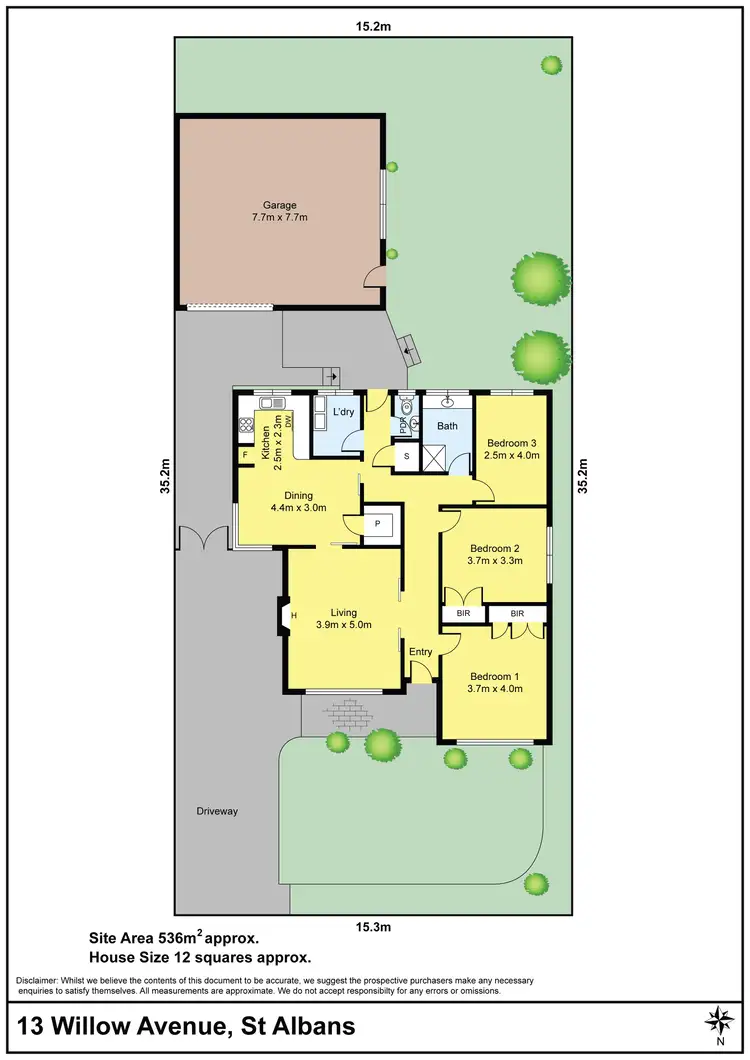 Floorplan of Homely house listing, 13 Willow Avenue, St Albans VIC 3021