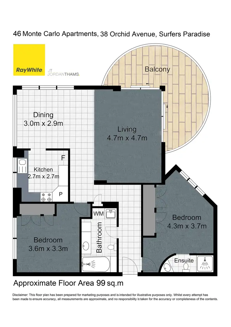 Floorplan of Homely apartment listing, 46/38 Orchid Avenue, Surfers Paradise QLD 4217