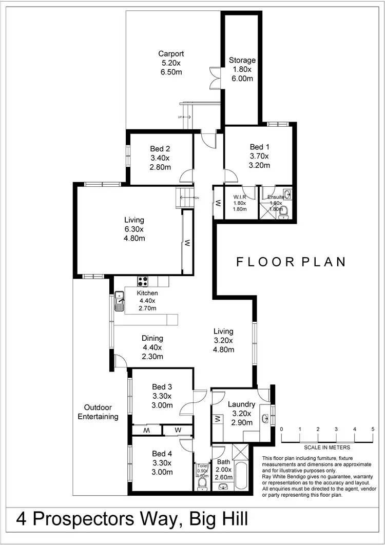 Floorplan of Homely house listing, 4 Prospectors Way, Big Hill VIC 3555
