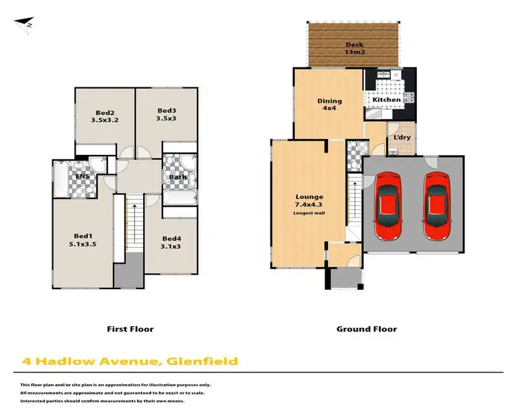 Floorplan of Homely house listing, 4 Hadlow Avenue, Glenfield NSW 2167