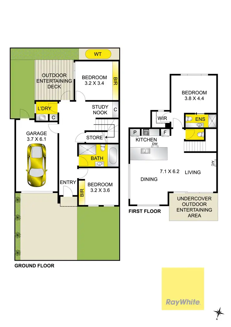 Floorplan of Homely townhouse listing, 5A Woolbrae Place, Highton VIC 3216