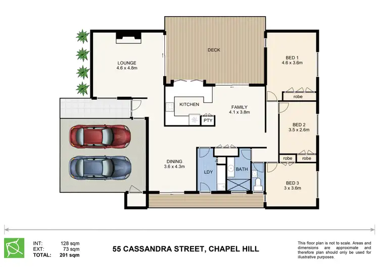 Floorplan of Homely house listing, 55 Cassandra Street, Chapel Hill QLD 4069
