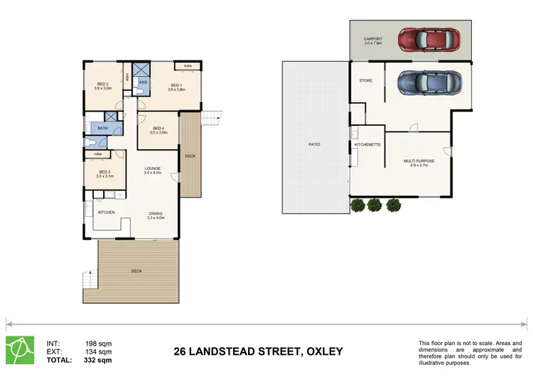 Floorplan of Homely house listing, 26 Landstead Street, Oxley QLD 4075
