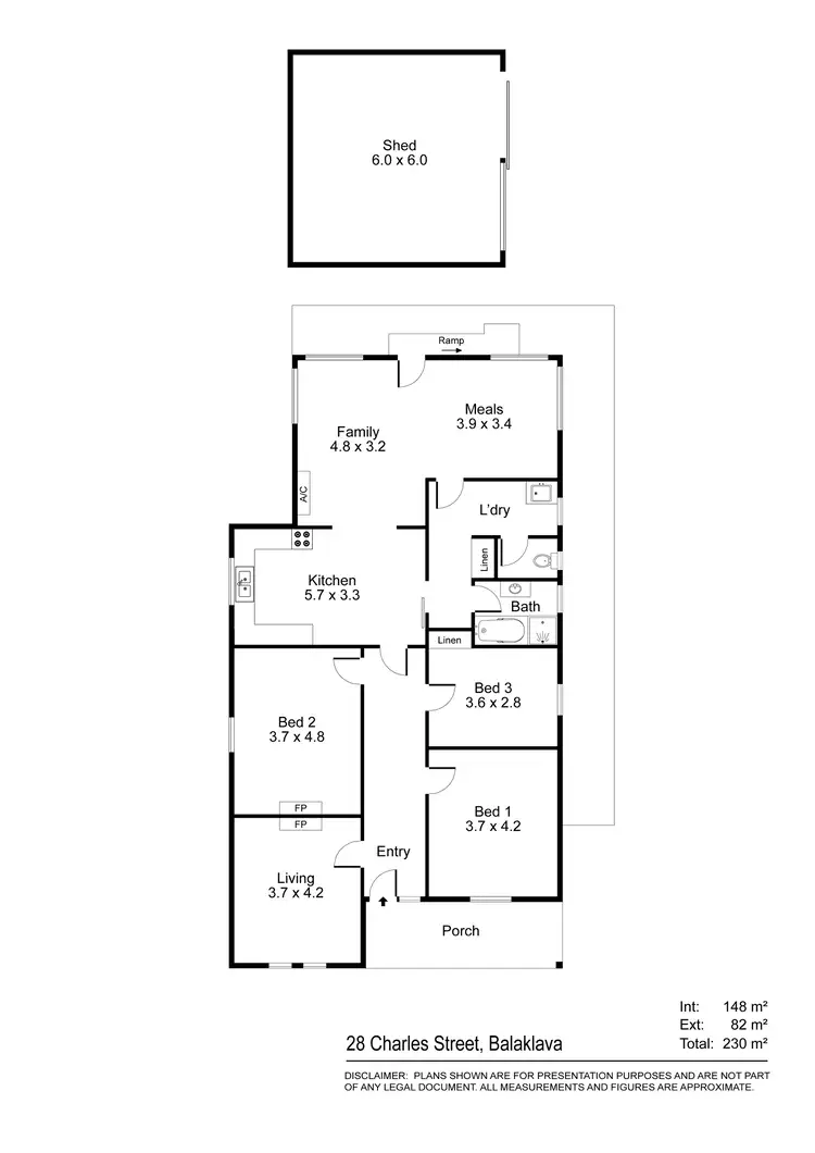 Floorplan of Homely house listing, 28 Charles Street, Balaklava SA 5461