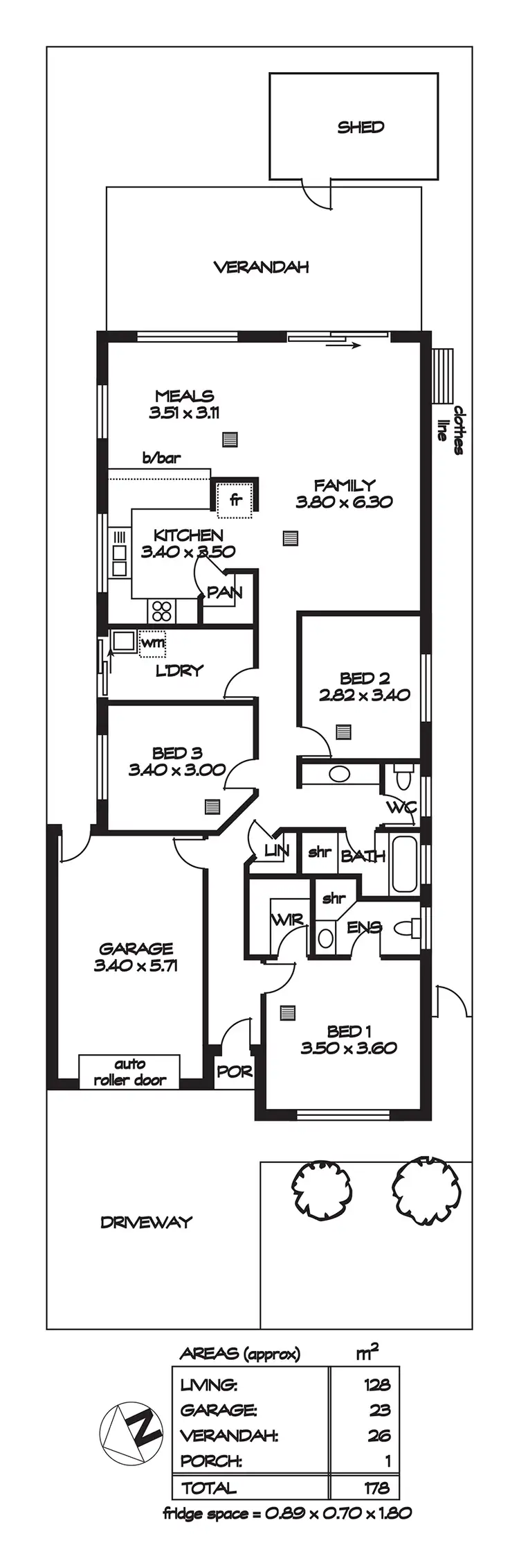 Floorplan of Homely house listing, 7 Maple Street, Munno Para West SA 5115