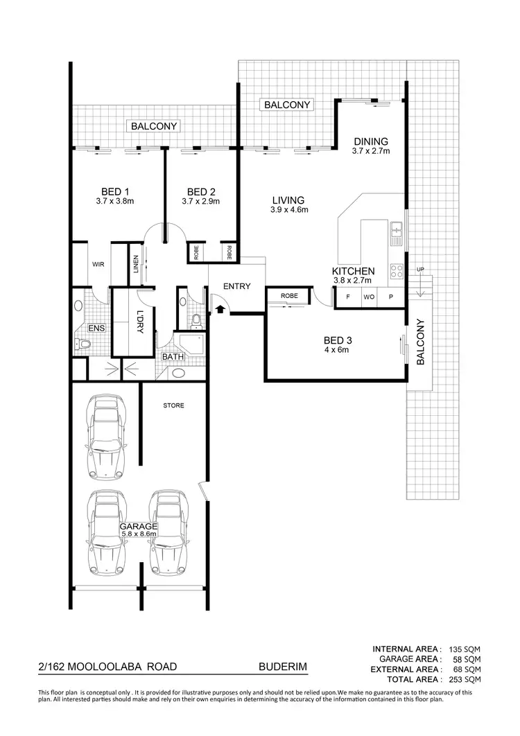 Floorplan of Homely unit listing, 2/162-164 Mooloolaba Road, Buderim QLD 4556