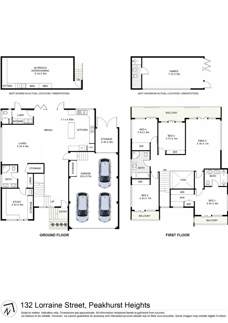 Floorplan of Homely house listing, 132 Lorraine Street, Peakhurst Heights NSW 2210