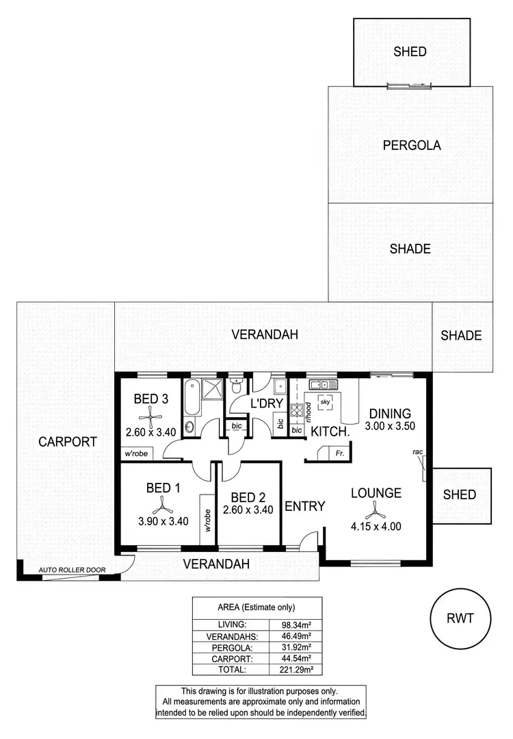 Floorplan of Homely house listing, 2 Woodham Court, Aberfoyle Park SA 5159