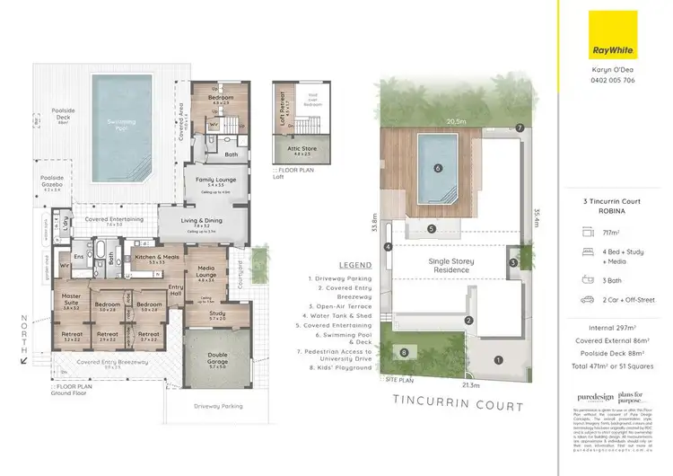 Floorplan of Homely house listing, 3 Tincurrin Court, Robina QLD 4226