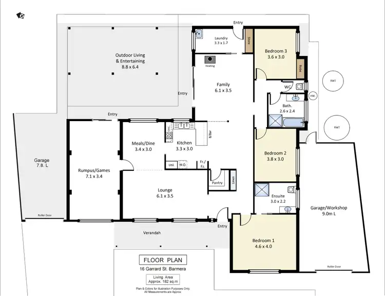 Floorplan of Homely house listing, 16 Garrard Street, Barmera SA 5345