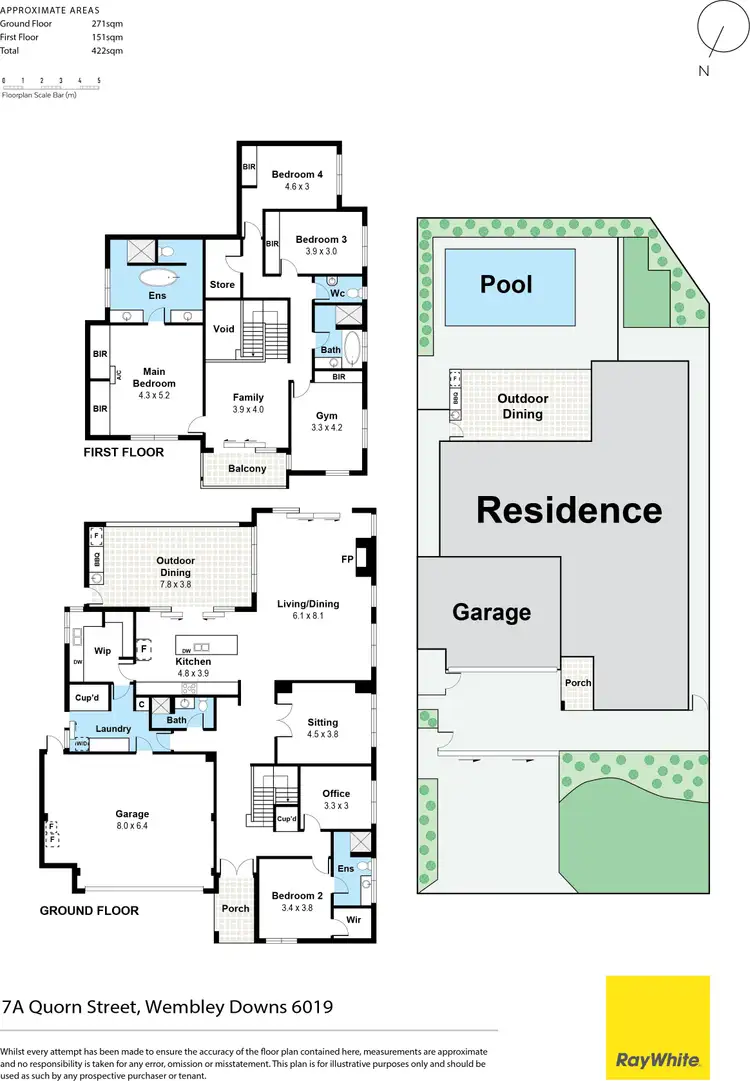 Floorplan of Homely house listing, 7A Quorn Street, Wembley Downs WA 6019