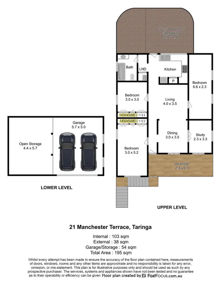 Floorplan of Homely house listing, 21 Manchester Terrace, Taringa QLD 4068