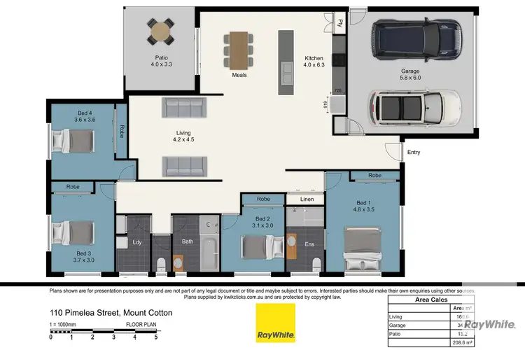 Floorplan of Homely house listing, 110 Pimelea Crescent, Mount Cotton QLD 4165