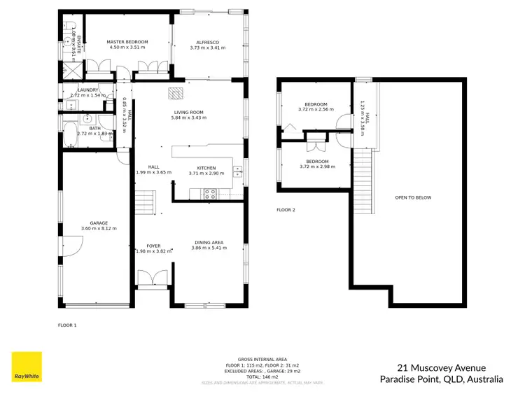 Floorplan of Homely house listing, 21 Muscovey Avenue, Paradise Point QLD 4216