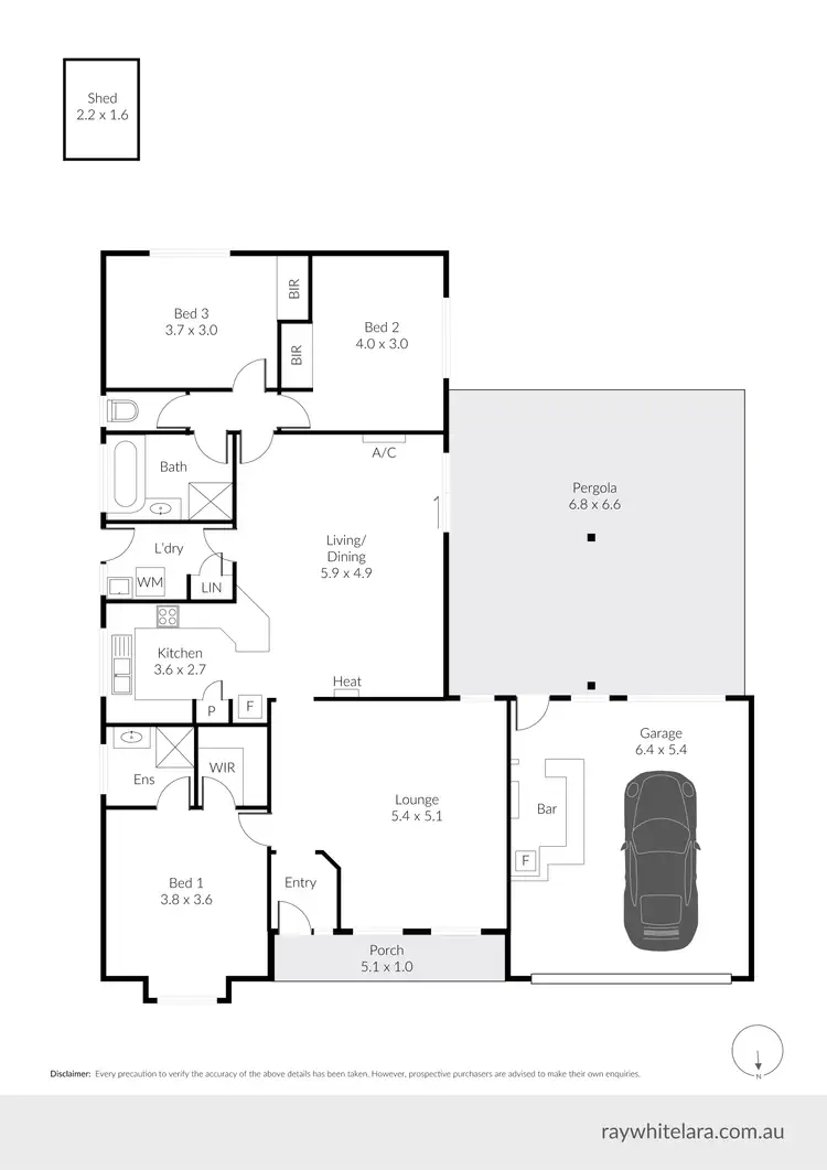 Floorplan of Homely house listing, 23 Croatia Place, Norlane VIC 3214