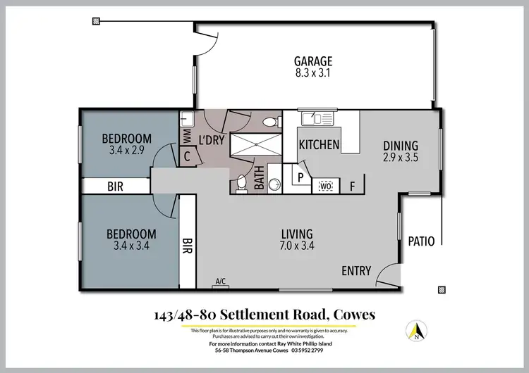 Floorplan of Homely house listing, 143/48 Settlement Road, Cowes VIC 3922