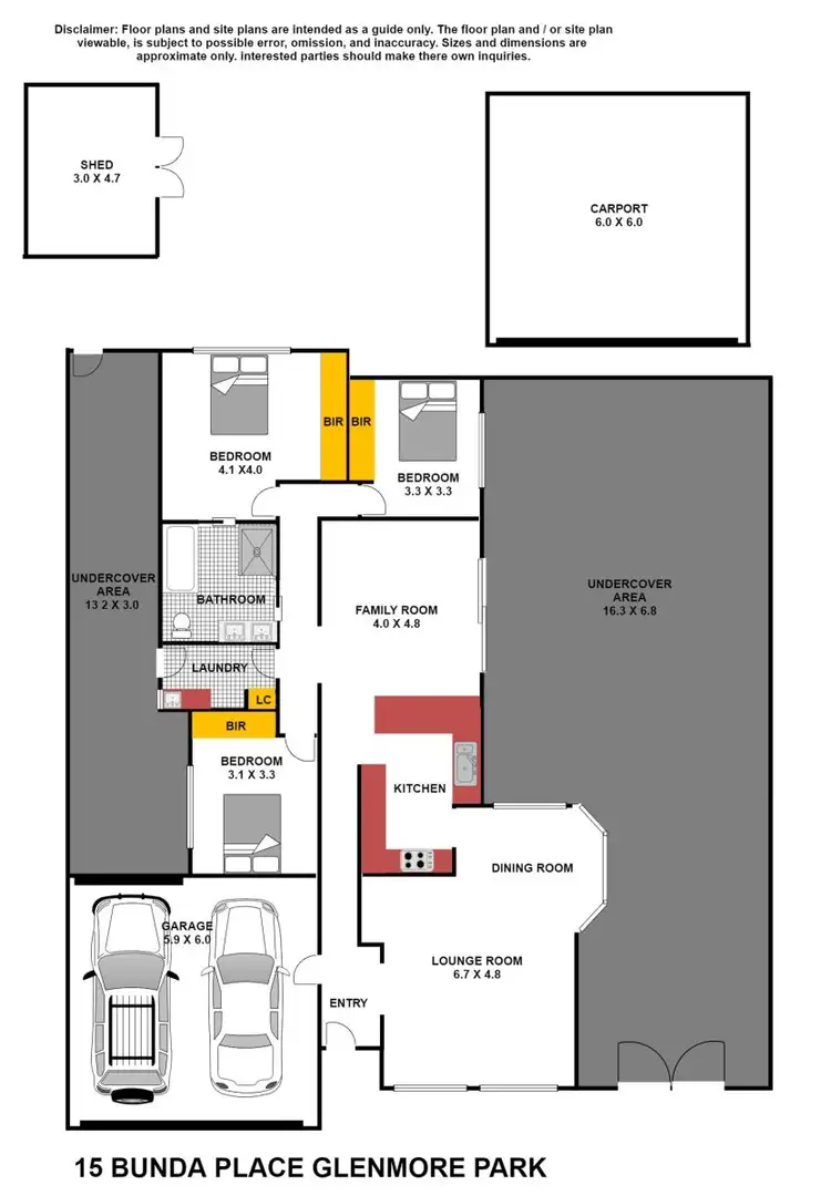 Floorplan of Homely house listing, 15 Bunda Place, Glenmore Park NSW 2745
