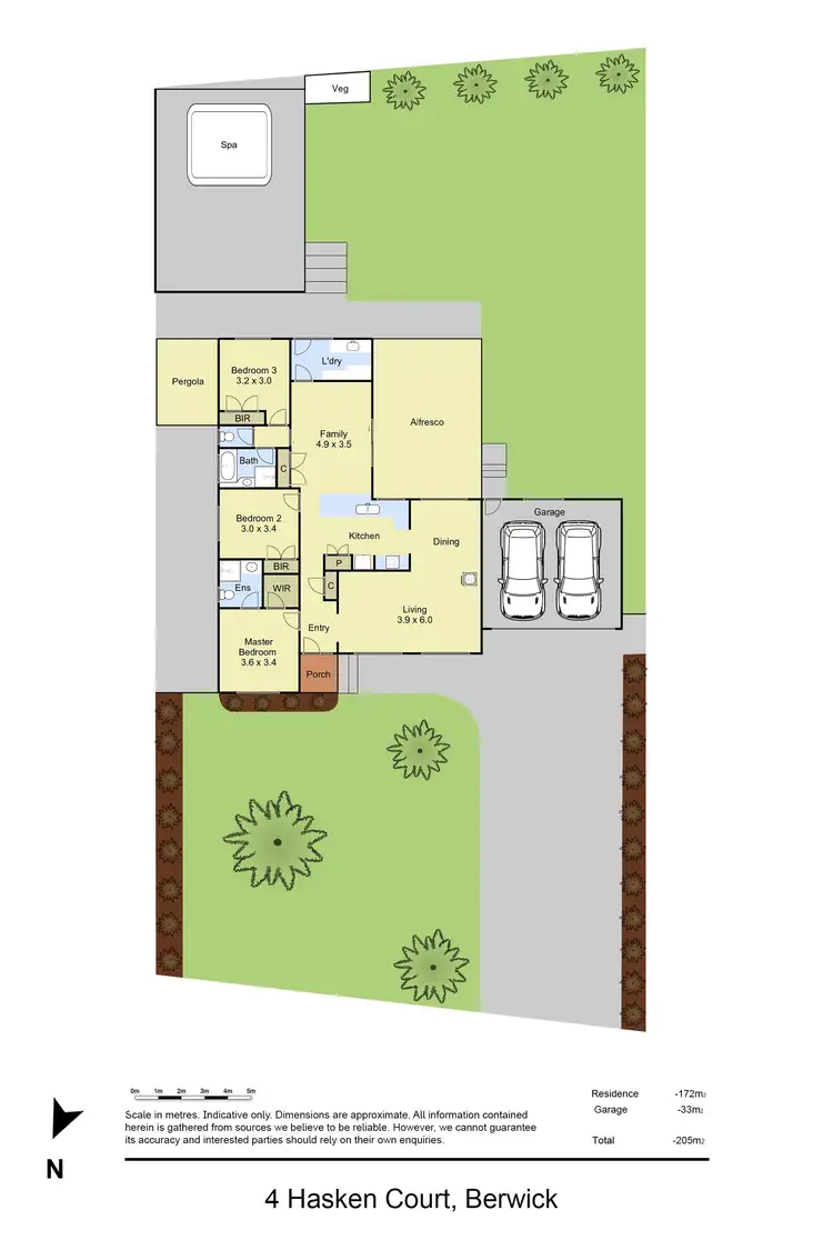 Floorplan of Homely house listing, 4 Hasken Court, Berwick VIC 3806