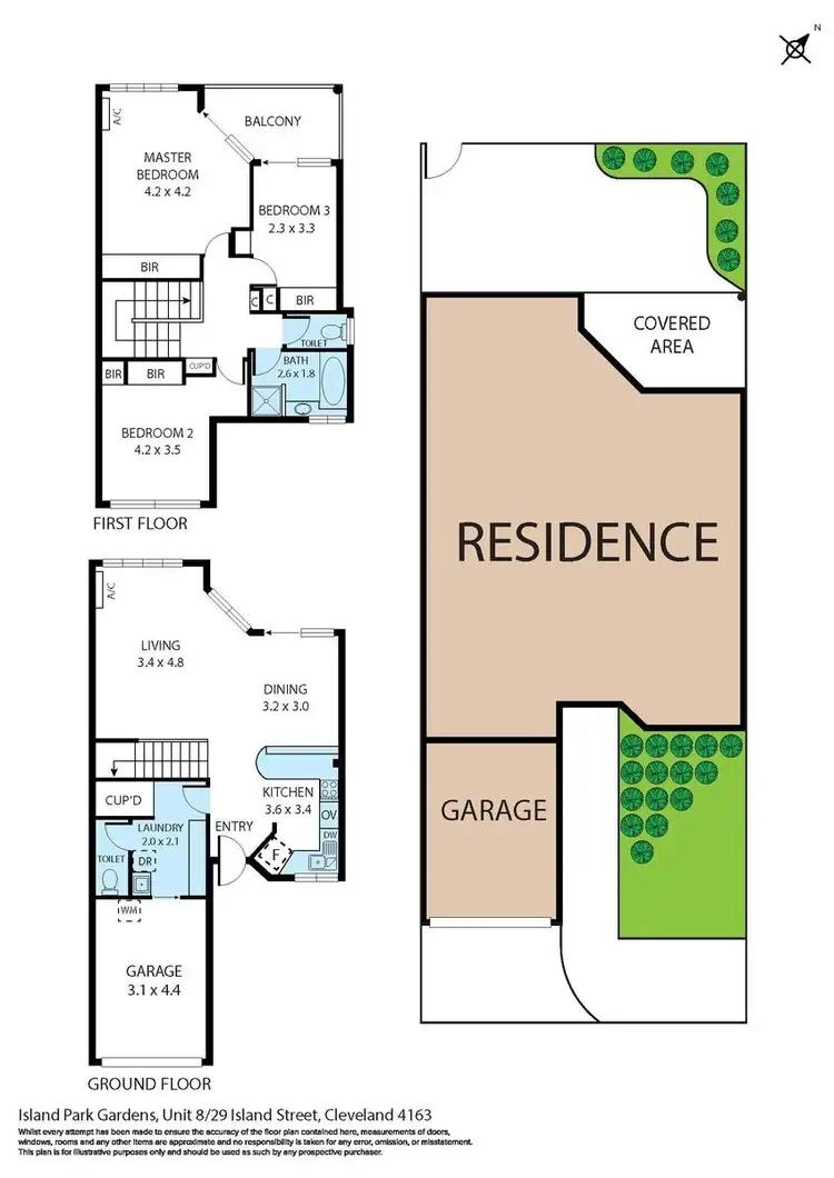 Floorplan of Homely townhouse listing, 8/29 Island Street, Cleveland QLD 4163
