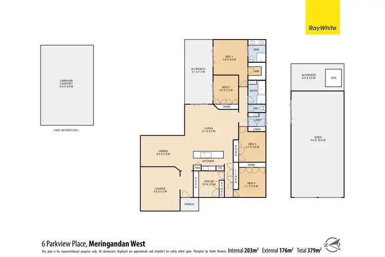 Floorplan of Homely house listing, 6 Parkview Place, Meringandan West QLD 4352