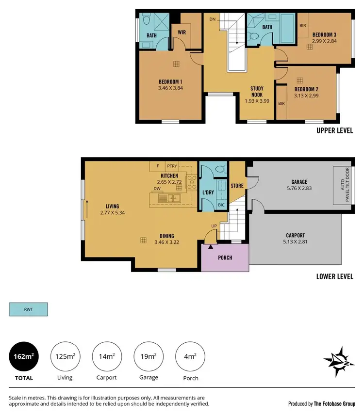 Floorplan of Homely townhouse listing, 1/100 Findon Road, Woodville West SA 5011