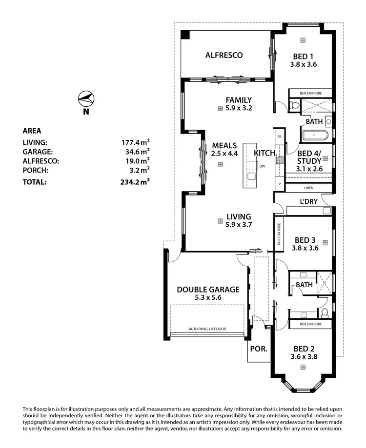 Floorplan of Homely house listing, 10 Horsnell Court, Mount Barker SA 5251