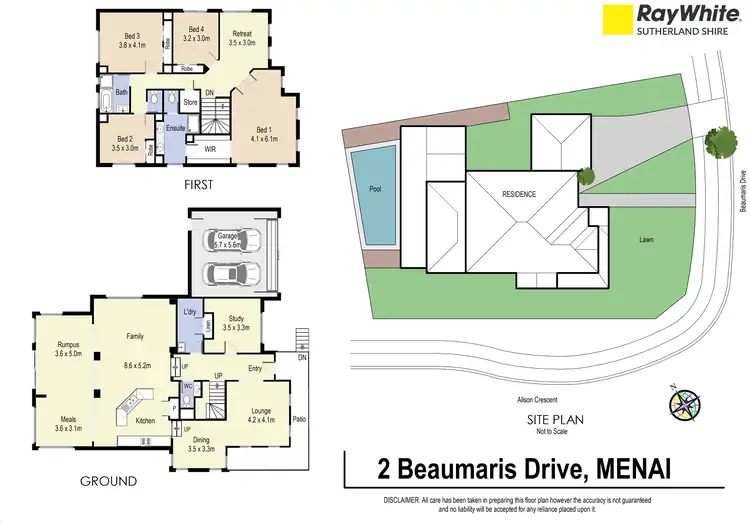Floorplan of Homely house listing, 2 Beaumaris Drive, Menai NSW 2234