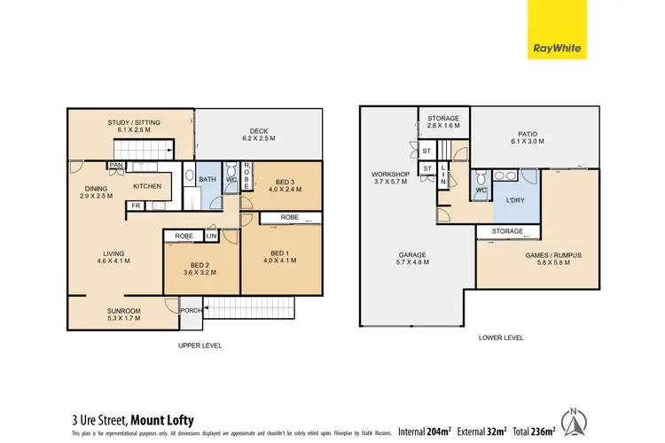 Floorplan of Homely house listing, 3 Ure Street, Mount Lofty QLD 4350