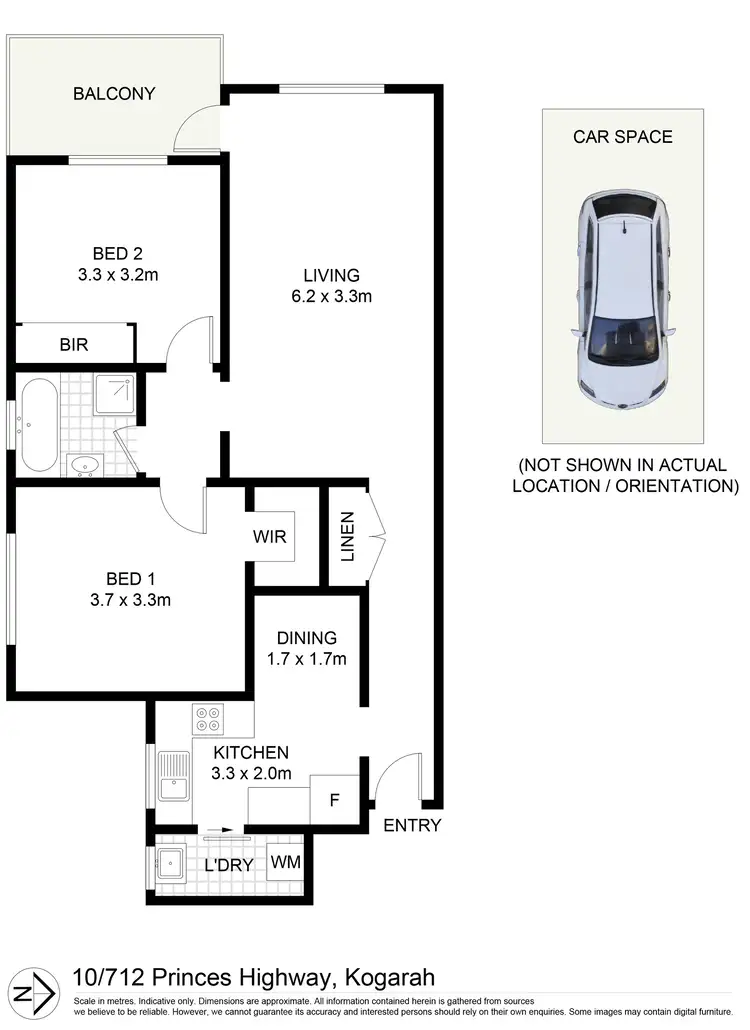 Floorplan of Homely unit listing, 10/712 Princes Highway, Kogarah NSW 2217